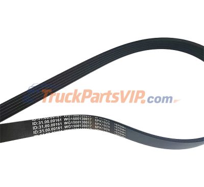 HOWO Truck Air Conditioner Fan Belt, VG1500130017, WG1500130017, 6PK1020, 6PK1015, 6PK1025, 6PK1010, 6PK1030, WG1500130018, 190003923255, 6PK1021, 6PK1018