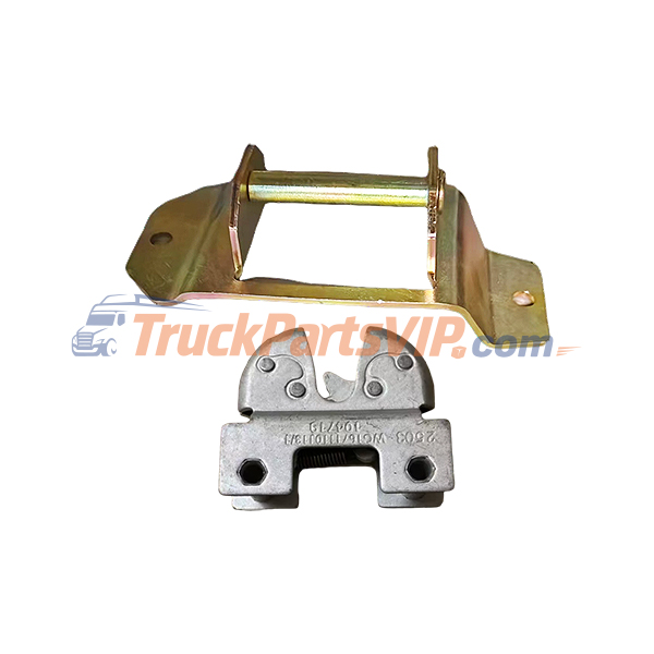 HOWO Truck Cabin Front Cover Lock Assembly, Truck Front Grill Lock NJ17, WG1671110113, WG1671110123, WG1671110114, WG1671110100, WG1671110110, WG1642110028, WG1642110027, WG1664110058, WG1664110051, WG1671110141, WG1671340152